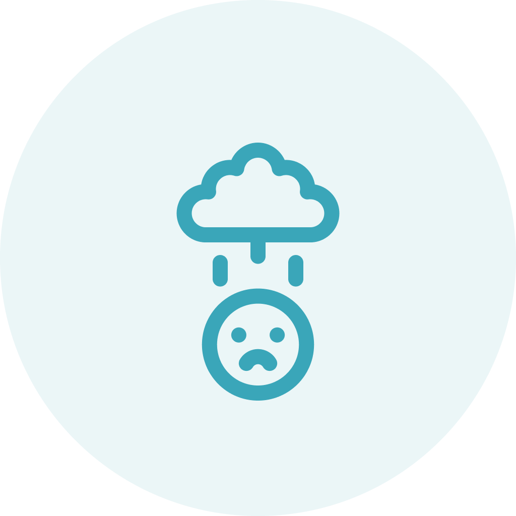 Persona triste con sensación de vacío o desmotivación