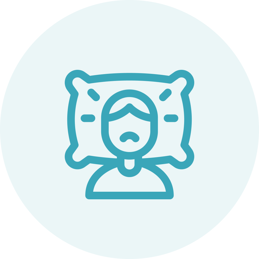 Persona con ansiedad o mente acelerada que no logra desconectar